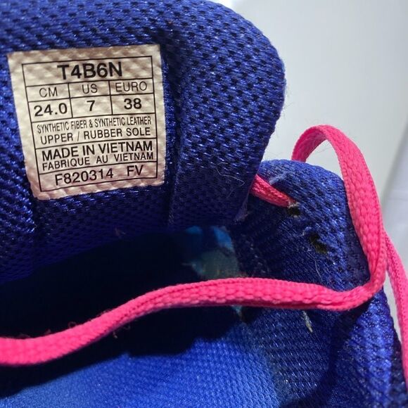 Asics Size 7 Blue and Pink GEL Exalt-2 T4B6N - Picture 3 of 4